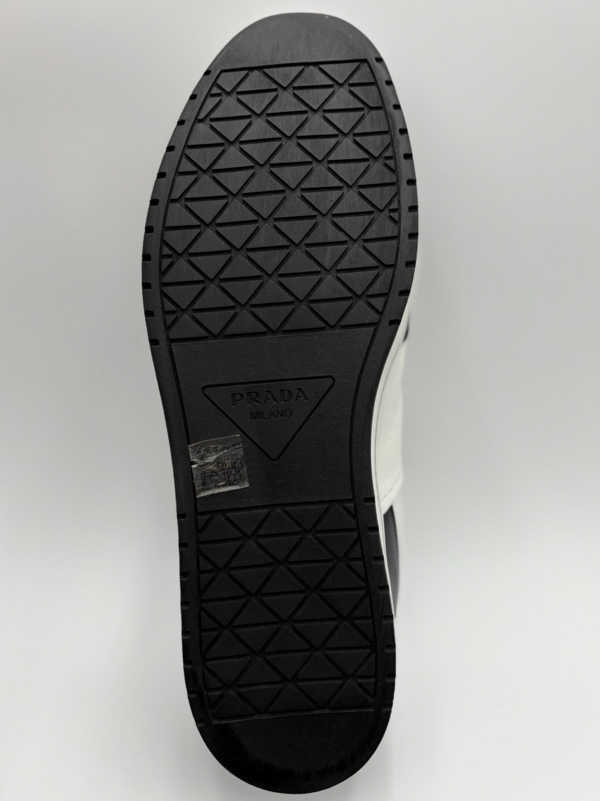 Size 11 UK (12 US) - Prada Downtown Low Leather ' Black White ' | SUPER CLEAN!