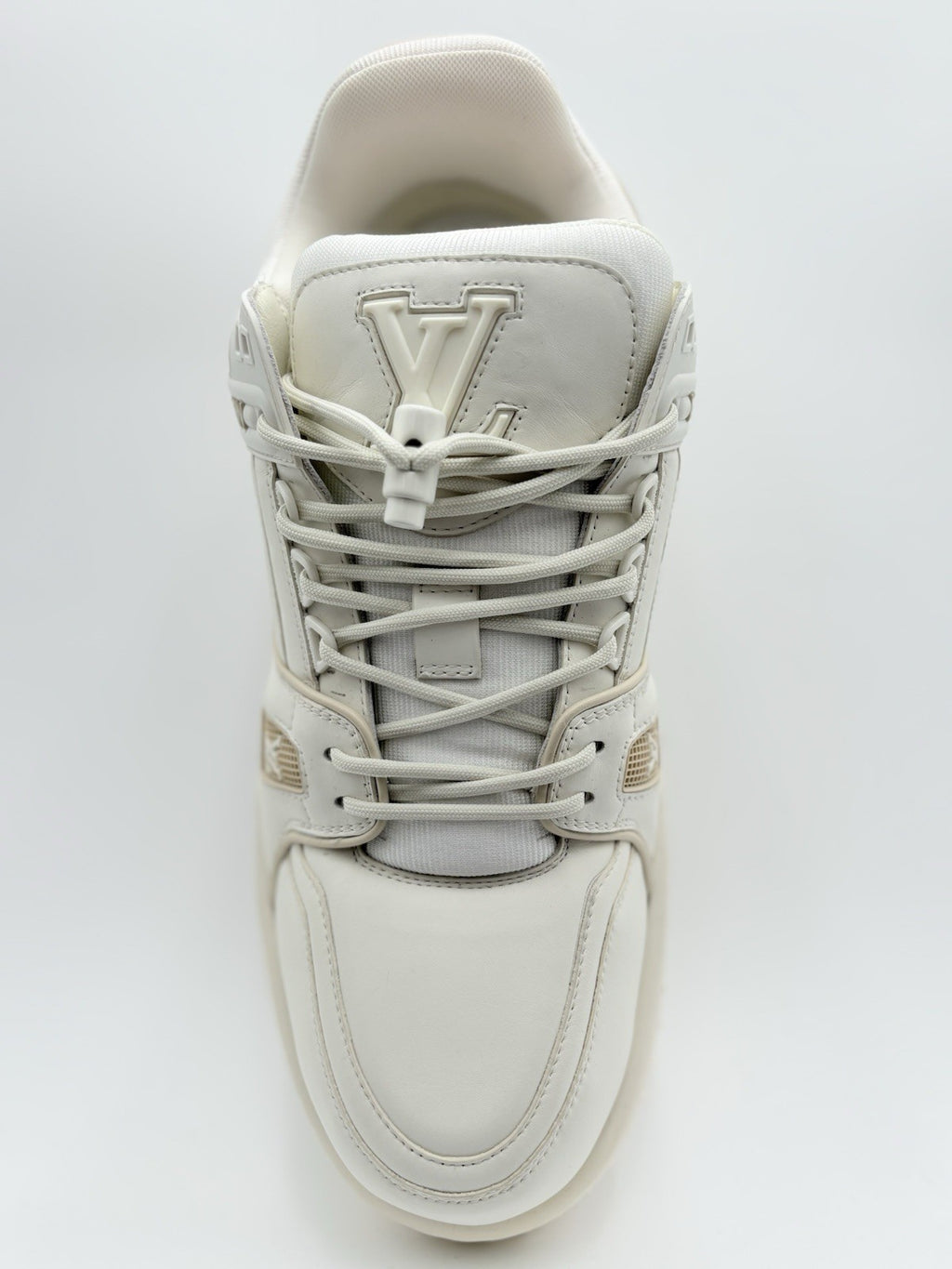 Size 10 LV (11-11.5 US) - Louis Vuitton Maxi Trainer ' White ' | WORN ONCE!