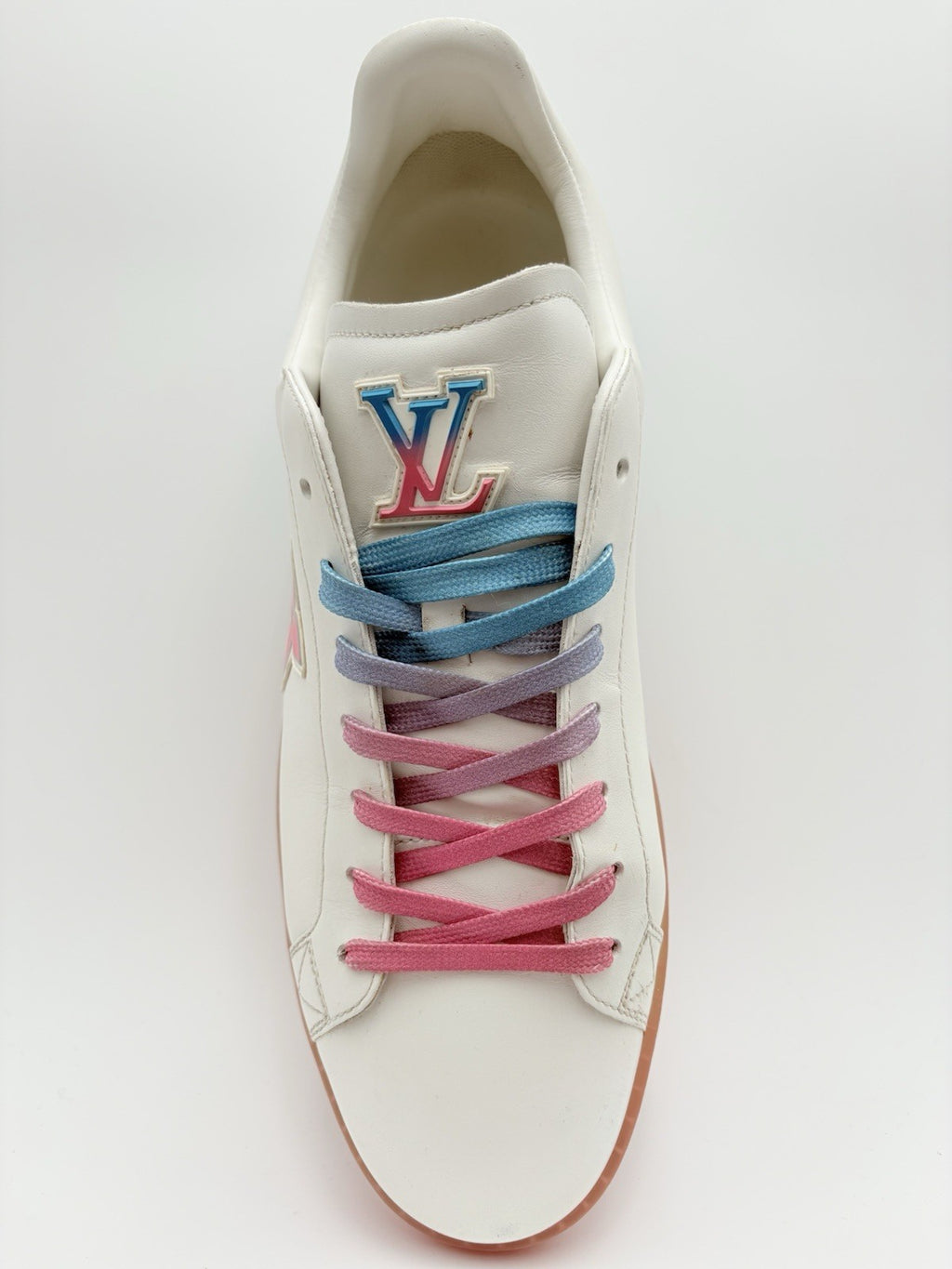 Size 9 LV (10-10.5 US) Louis Vuitton Luxembourg ' White Blue Pink ' |SUPER CLEAN