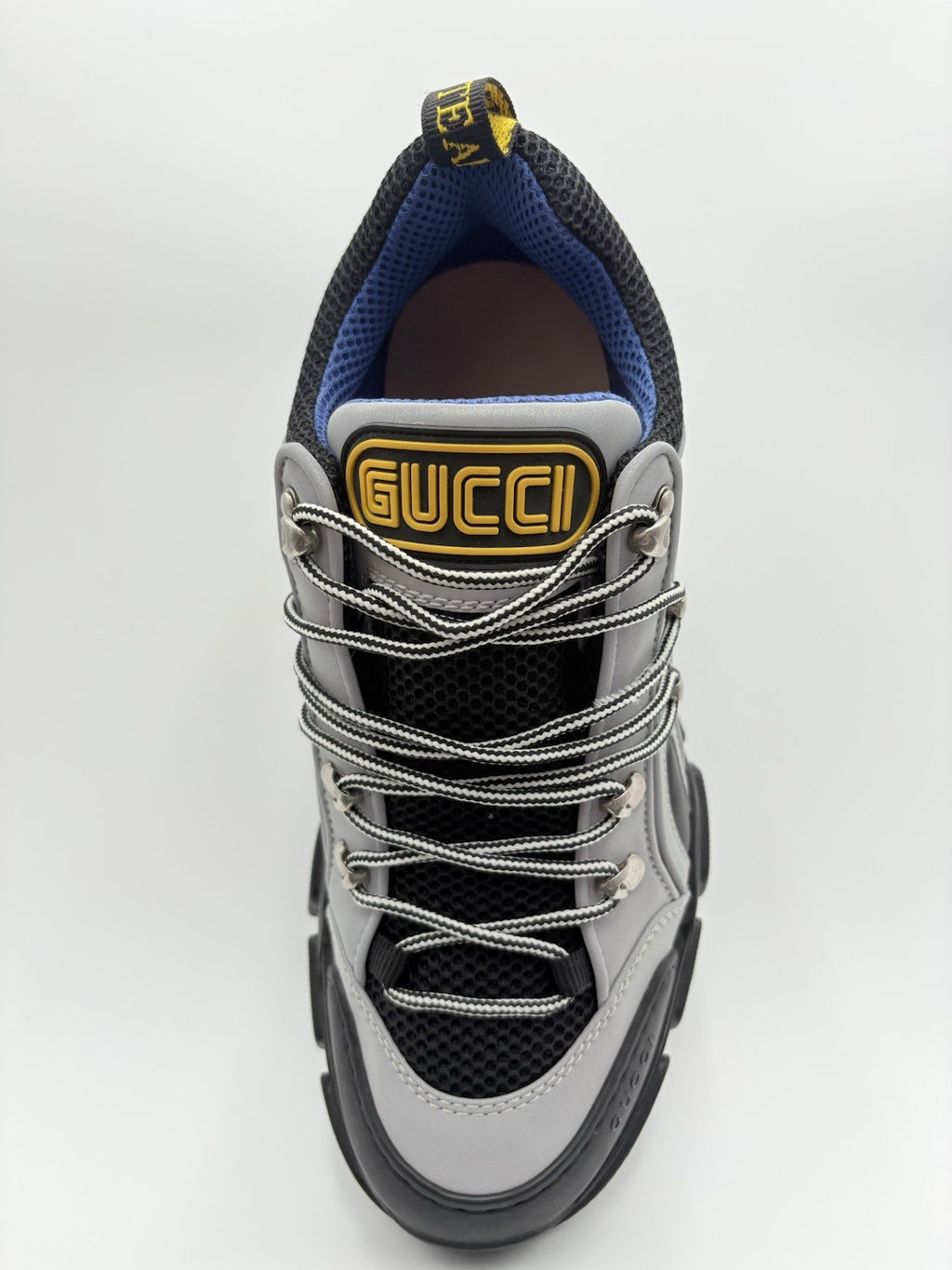 Size 8 G (8.5 US) - Gucci Flashtrek SEGA ' Reflective Grey ' | NEW!