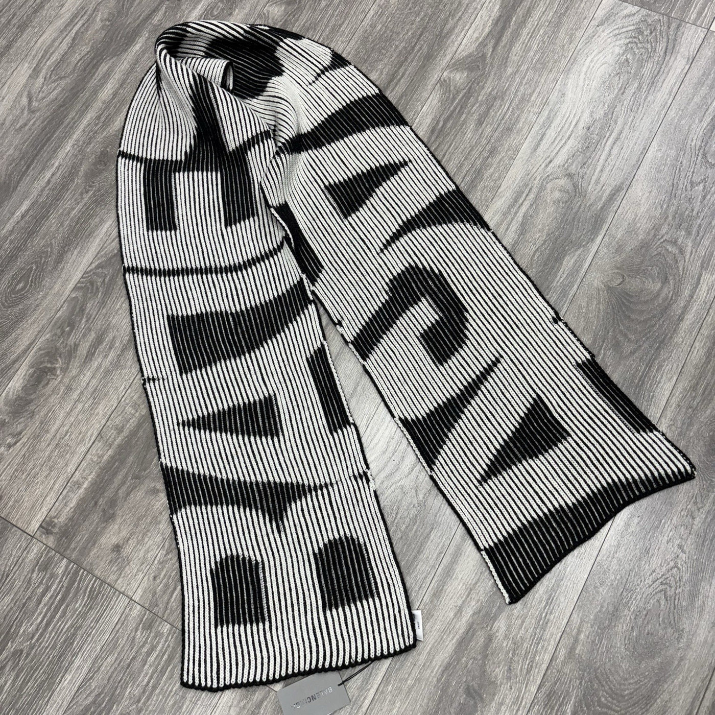 Logo Printed Wool Scarf