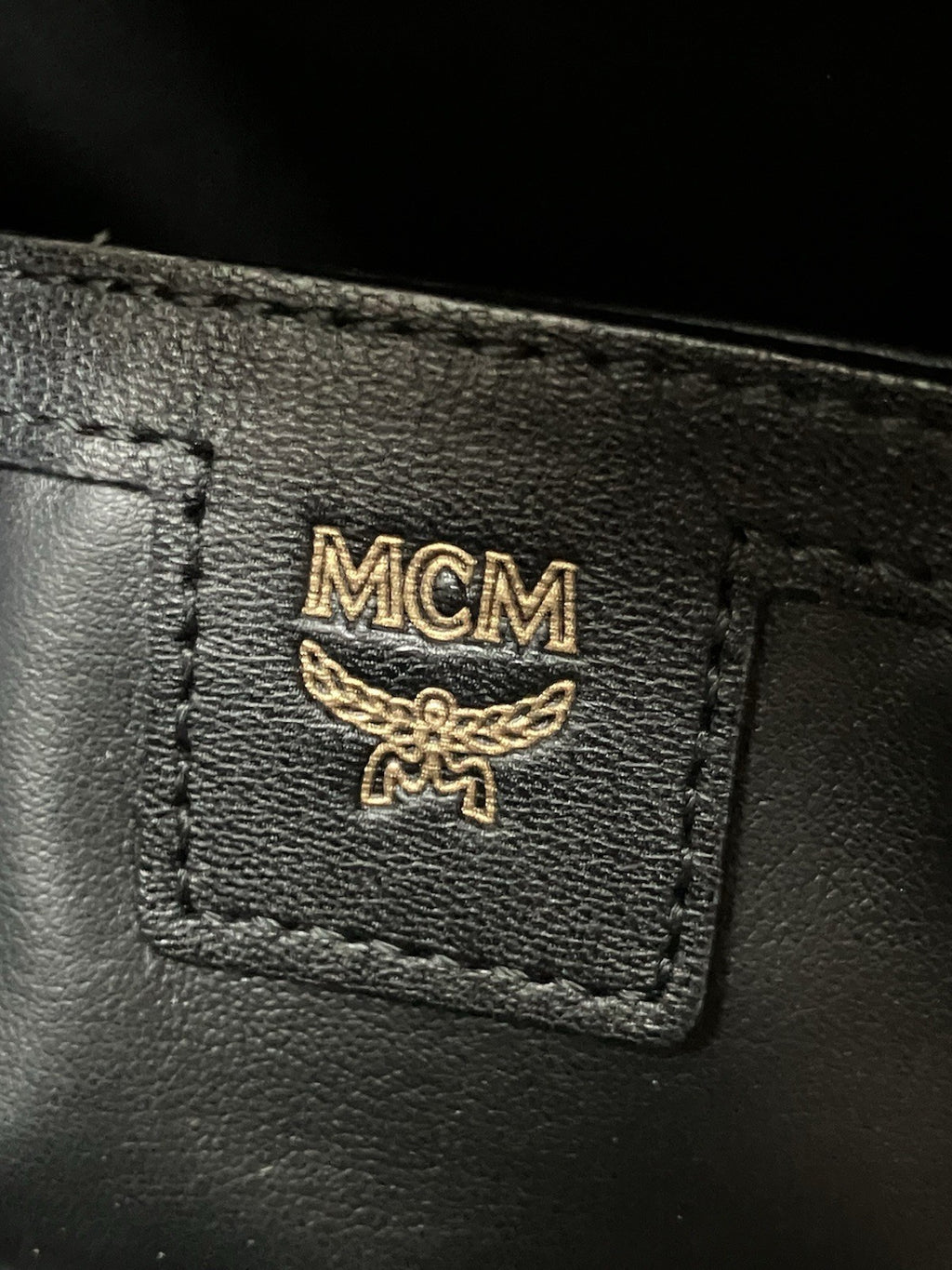 MCM Cognac Stark " M " Studded Backpack | GREAT CONDITION!