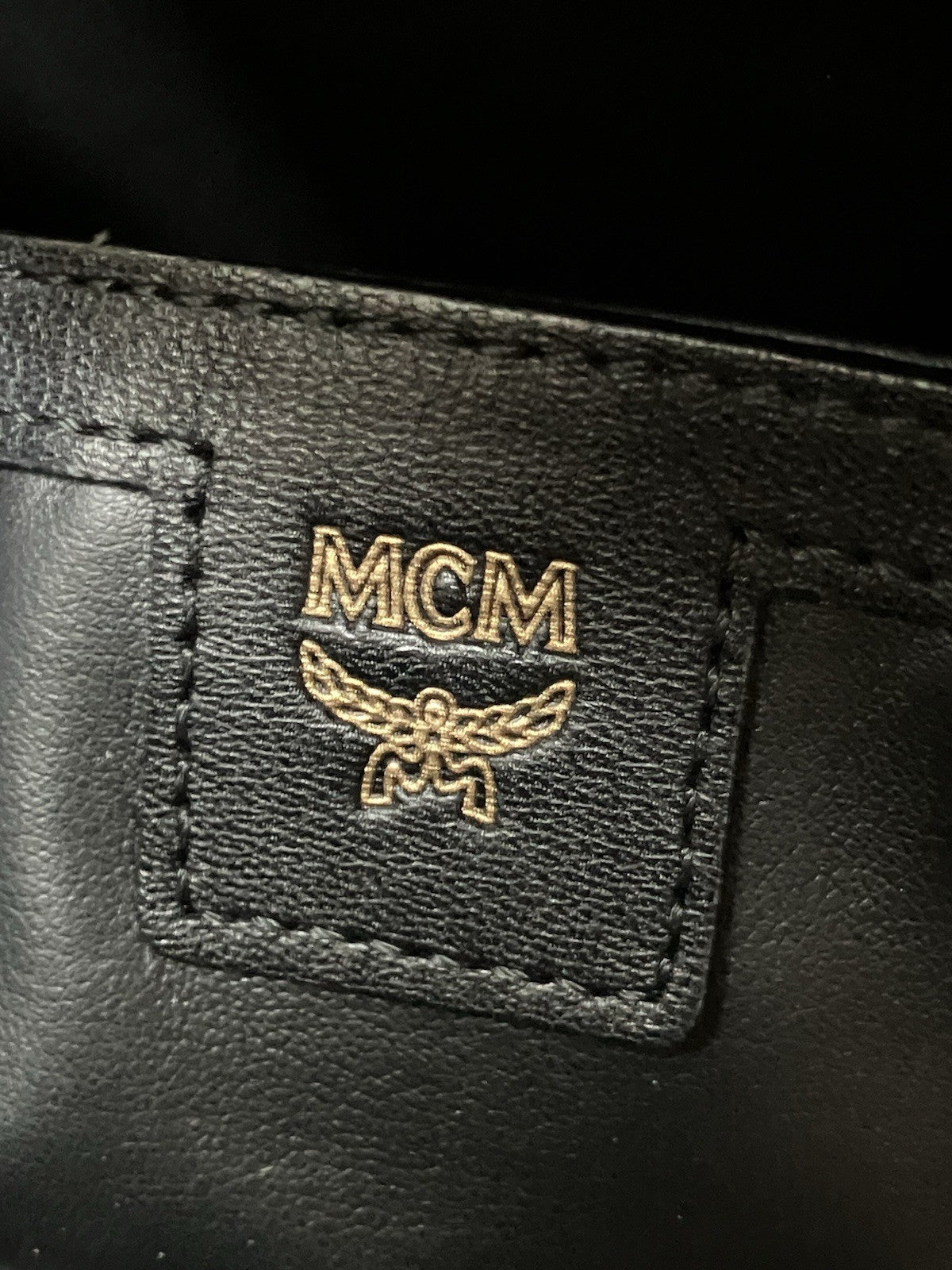 MCM Cognac Stark " M " Studded Backpack | GREAT CONDITION!