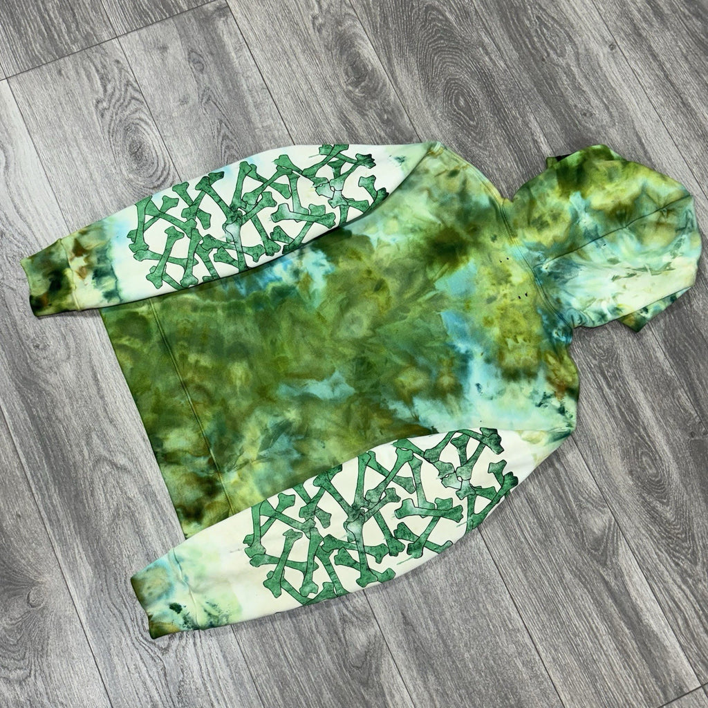 Size M - Amiri Tie Dye Bones Hoodie ' Green ' | GREAT CONDITION!