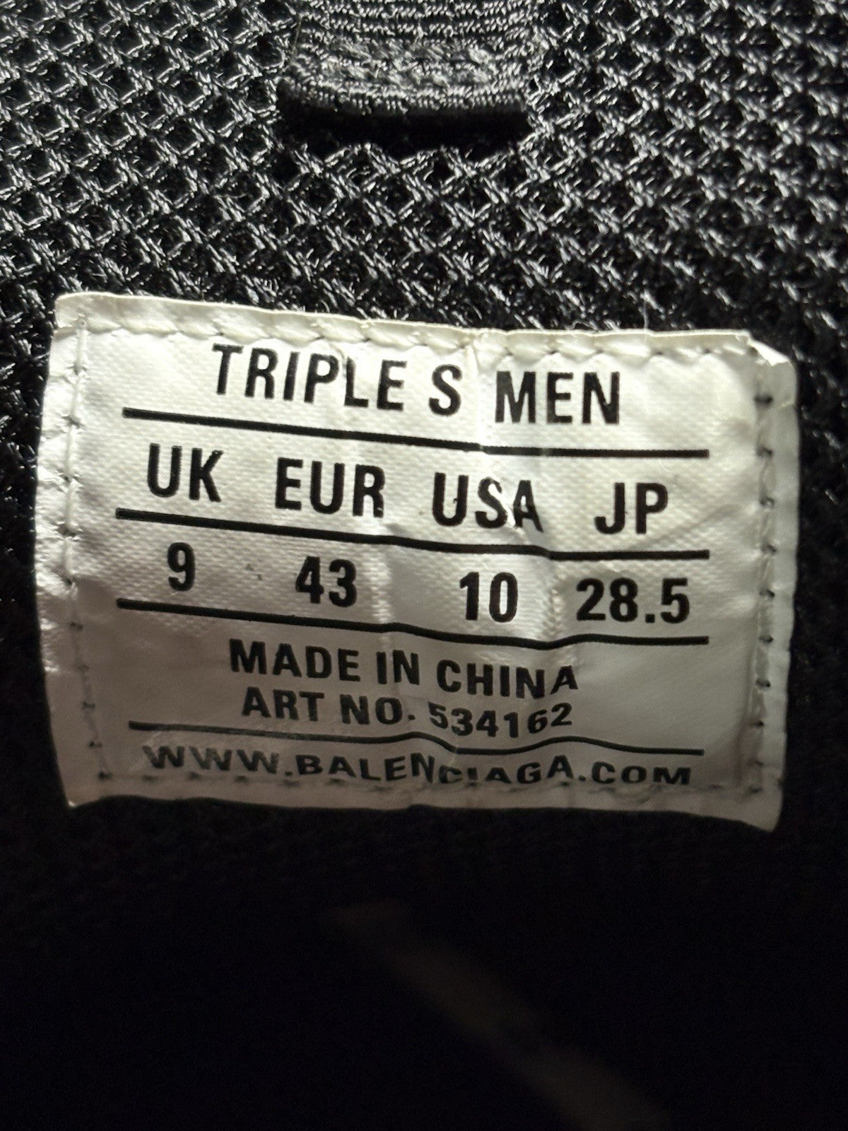 Size 43 (10 US) - Balenciaga Triple S ' Black Yellow ' | GREAT CONDITION!