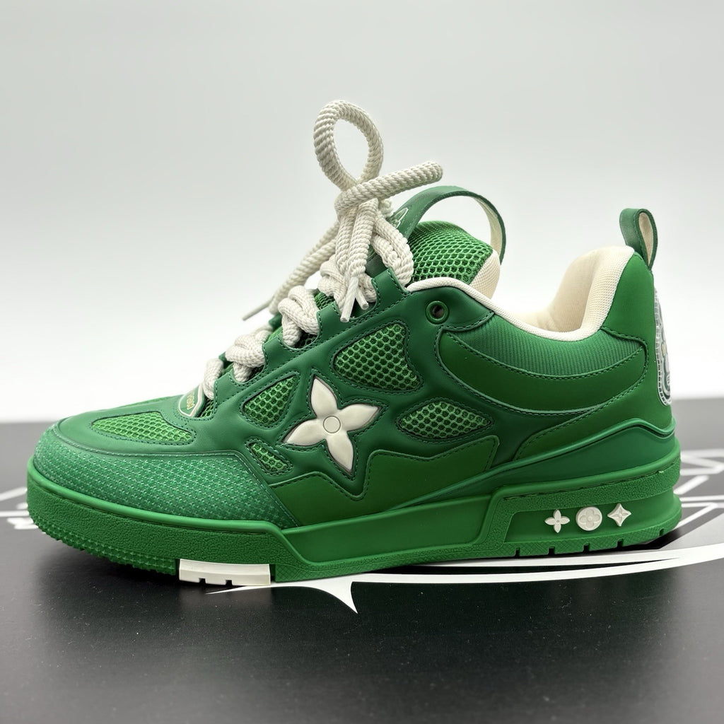 Size 8 LV (9-9.5 US) - Louis Vuitton Skate ' Green White ' | SUPER CLEAN!