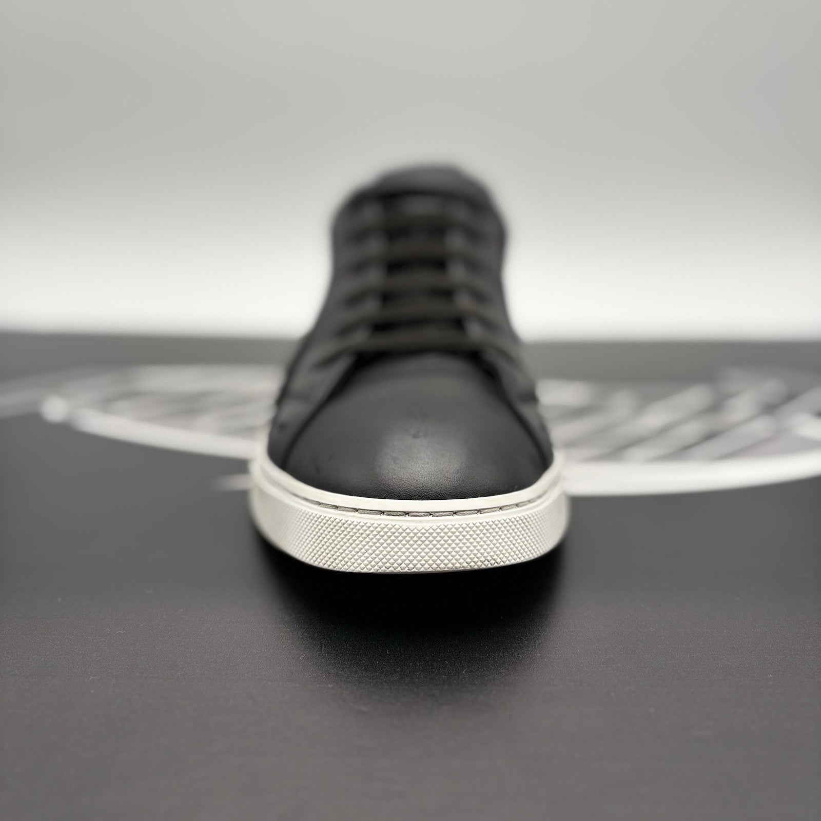 Size 12 UK (13 US) - Fendi FF Flash Logo Low ‘ Monogram Black ‘