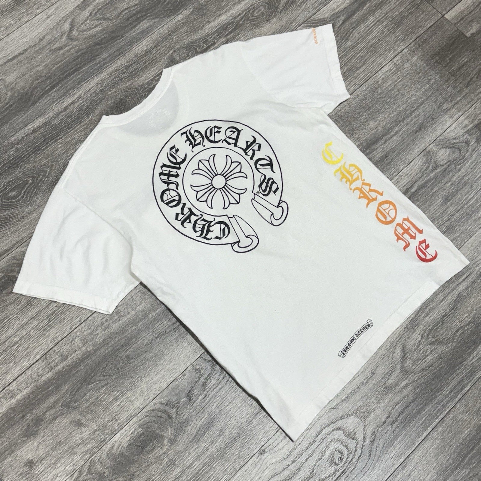 Size Large - Chrome Hearts Gradient Logo T-Shirt ' White ' | GREAT CONDITION!
