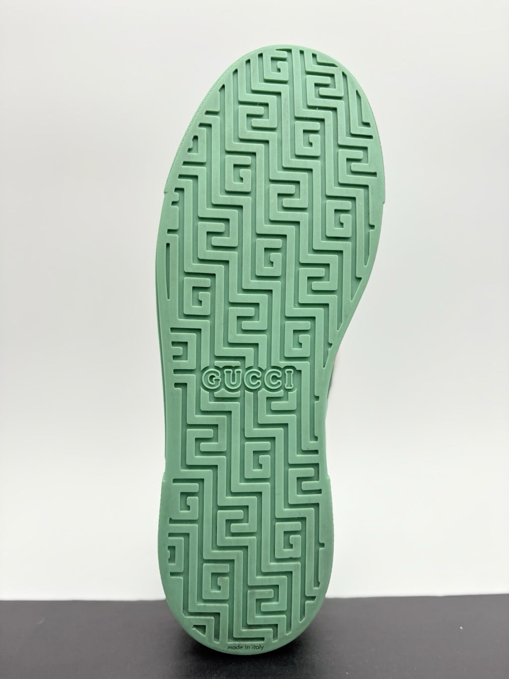 Size 10.5 G (11 US) - Gucci Ace GG Crystal Canvas ' Green ' | SUPER CLEAN!