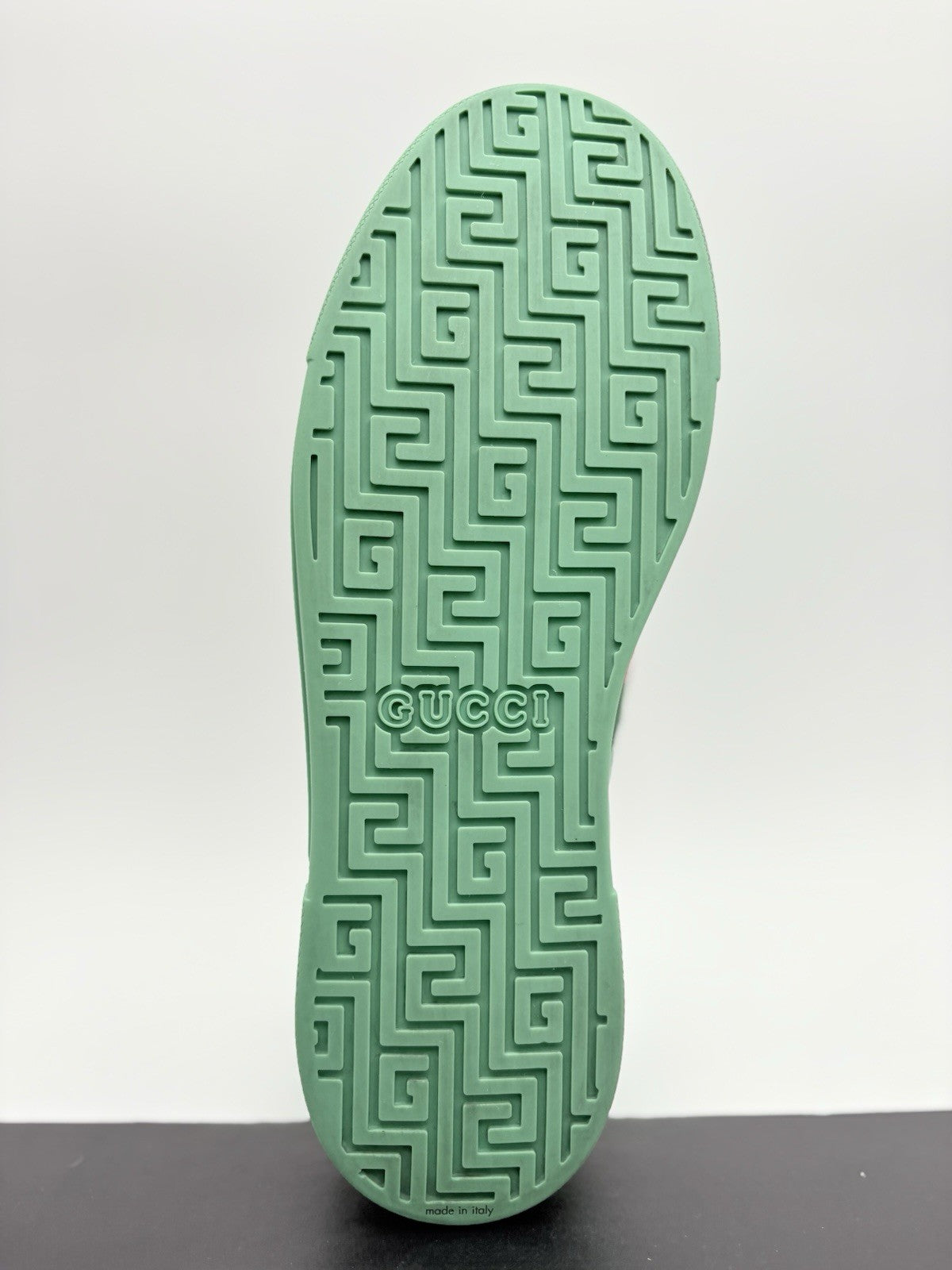 Size 10.5 G (11 US) - Gucci Ace GG Crystal Canvas ' Green ' | SUPER CLEAN!