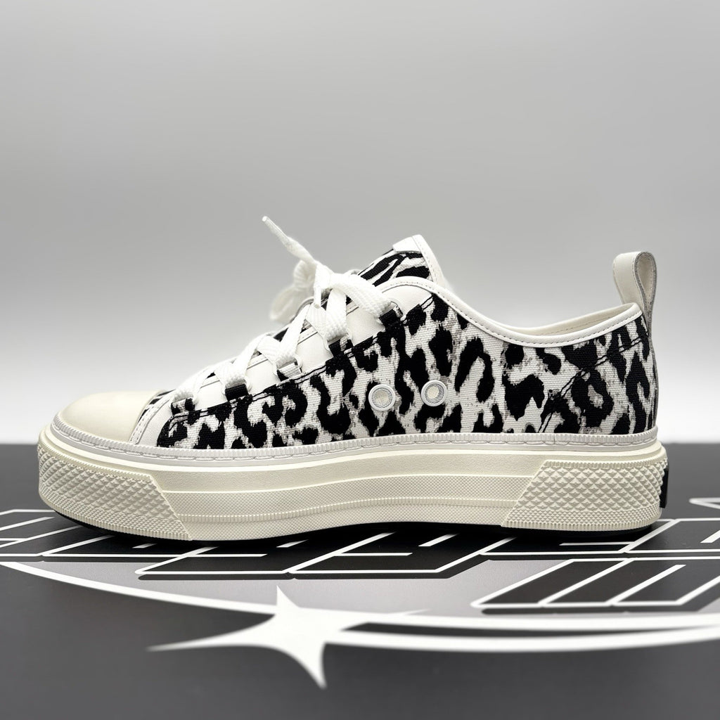 Size 43 (10US) Amiri Court Low ' White Leopard ' | Excellent!