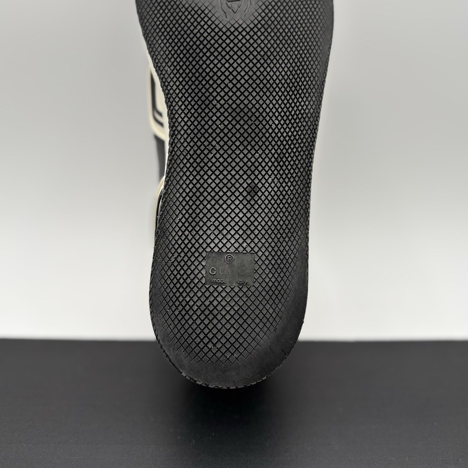 Size 10 G ( 10.5 US) - Gucci Basket ‘ White, Black ‘