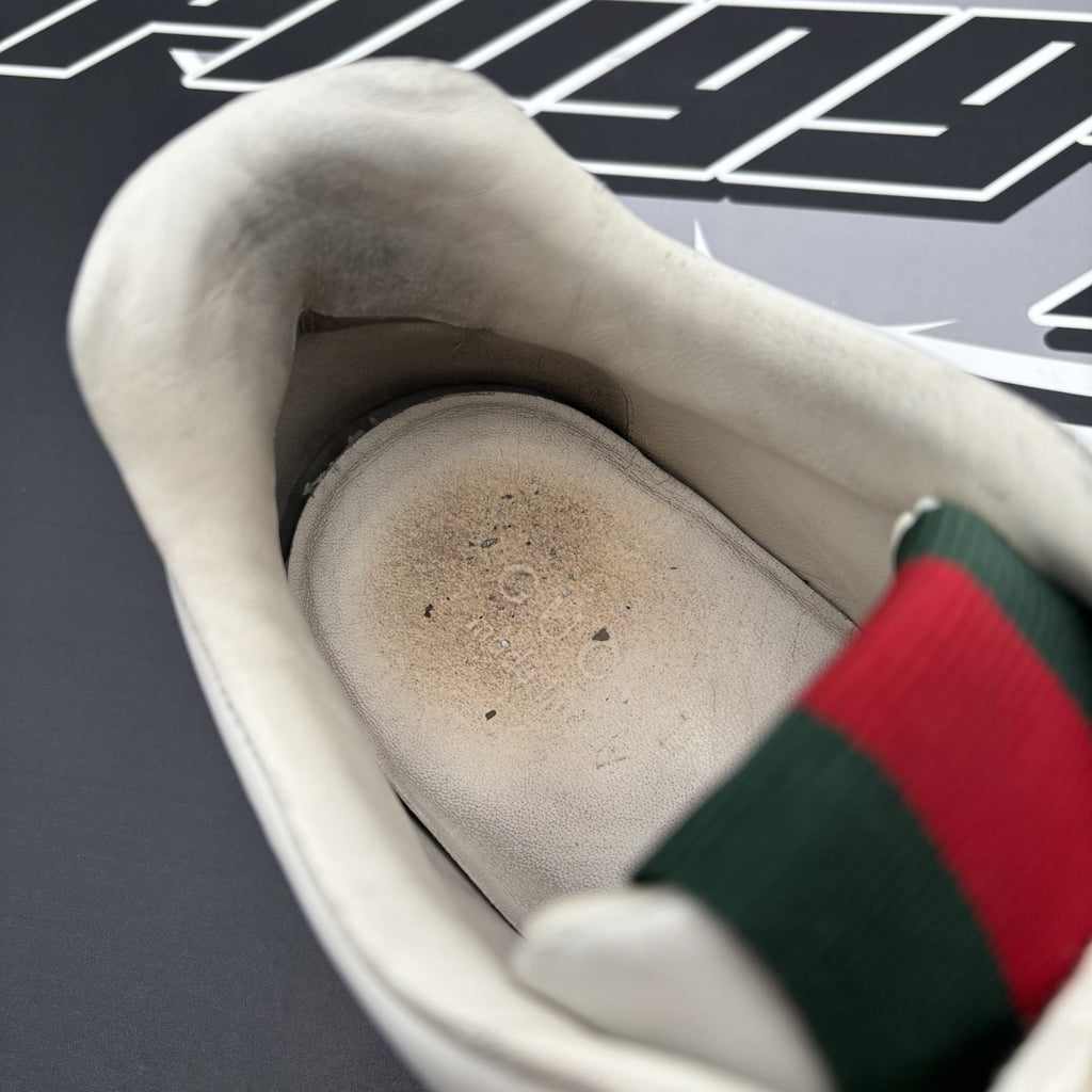 Size 11 G (12 US) - Gucci Re-Web Sneakers GG ‘ White, Beige ‘ | GOOD CONDITION!