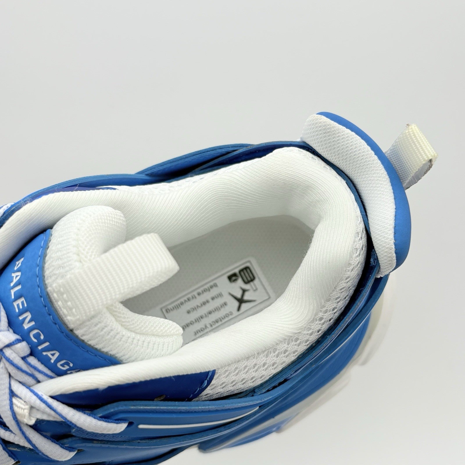 Size 40 (7 US) - Balenciaga Track LED Sneaker ' White Blue ' | BRAND NEW!