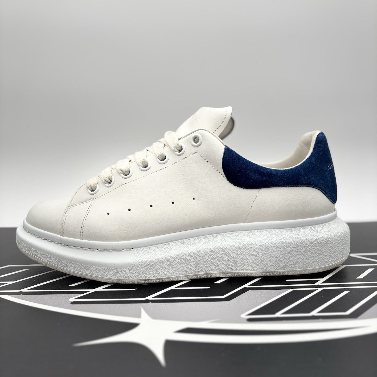 Size 45 (12 US) - Alexander McQueen Oversized ' White, Blue ' | GREAT CONDITION!