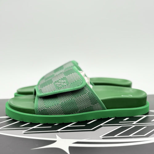 Size 10 LV (11-11.5 US) Louis Vuitton Leather Sandals ' Miami Mule ' | GREAT!