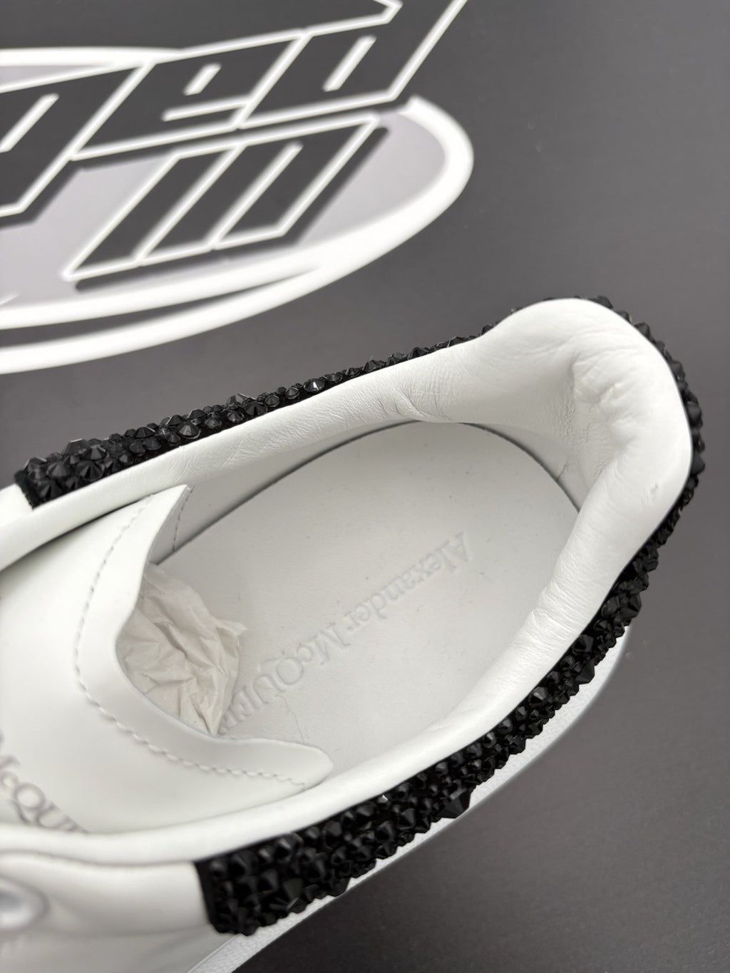 Size 45 (12 US) Alexander McQueen Oversized ' Crystal Black ' | ONLY WORN 1-3x
