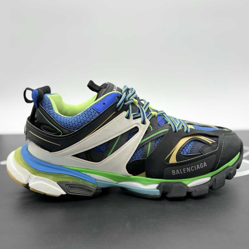 Size 45 (12 US) - Balenciaga Track ' Black Green Blue Gold ' | GREAT CONDITION!