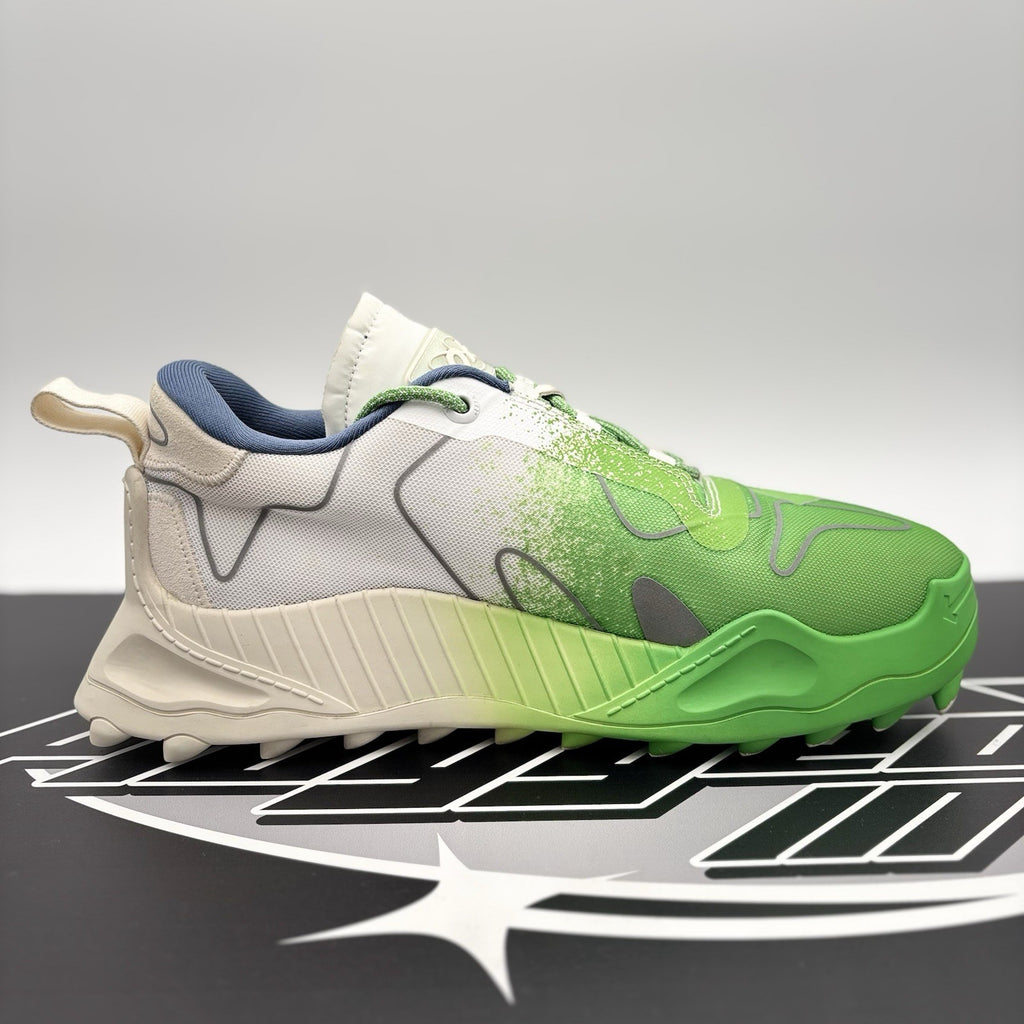 Size 45 (12 US) Off-White ODSY-1000 ' White, Green Spray Paint ' | GREAT!