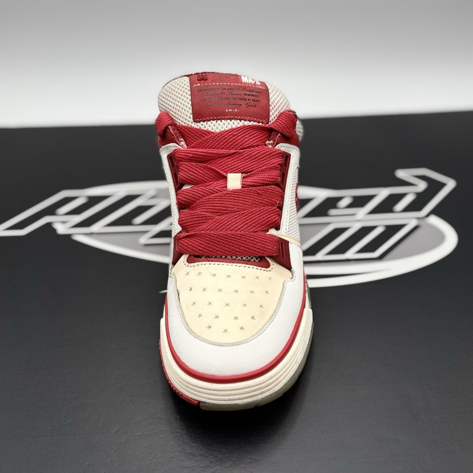 Size 42 (9 US) Amiri MA-1 ' White, Red ' | GOOD CONDITION!