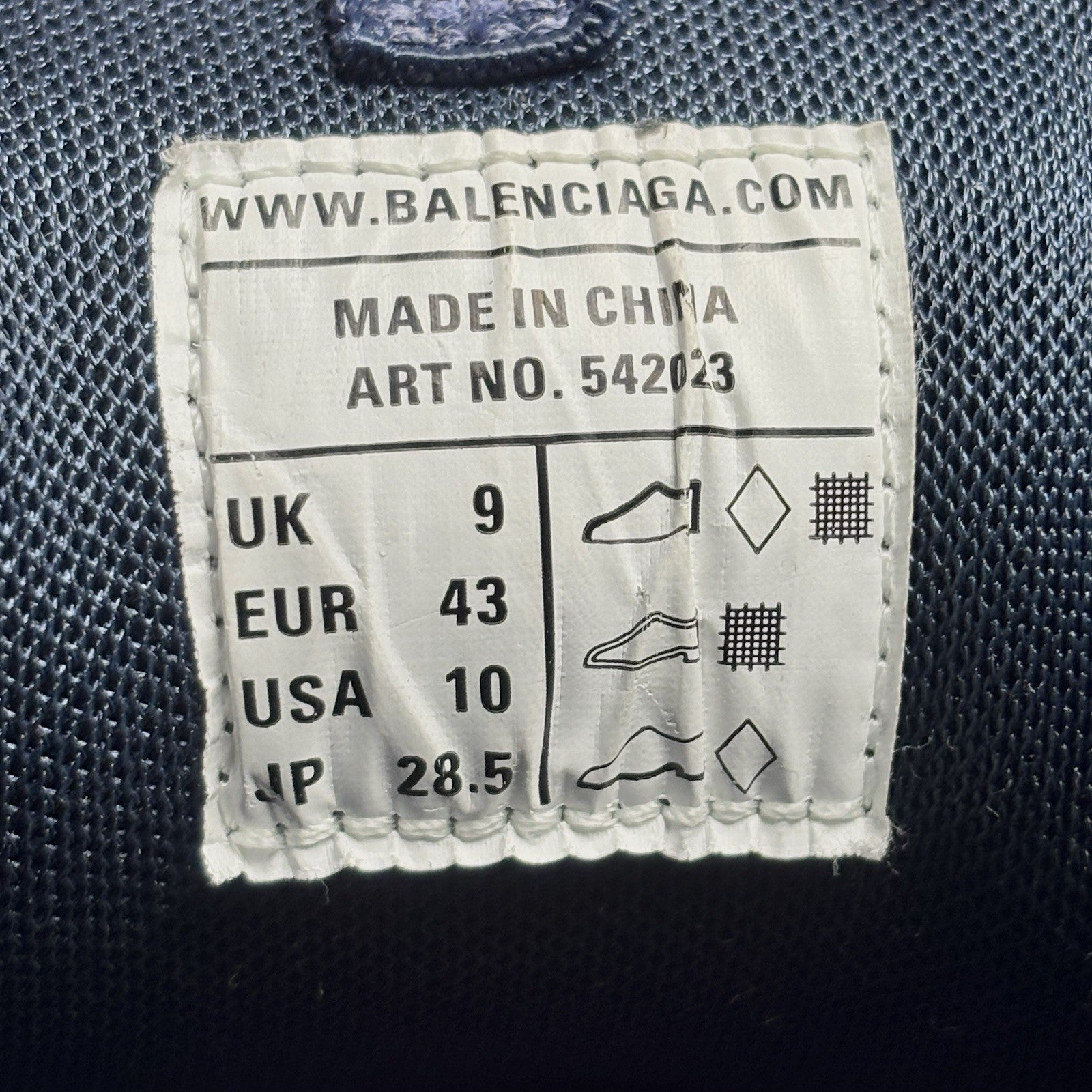 Size 43 (10 US) - Balenciaga Track Sneaker ' Blue Pearl ' | SUPER CLEAN!