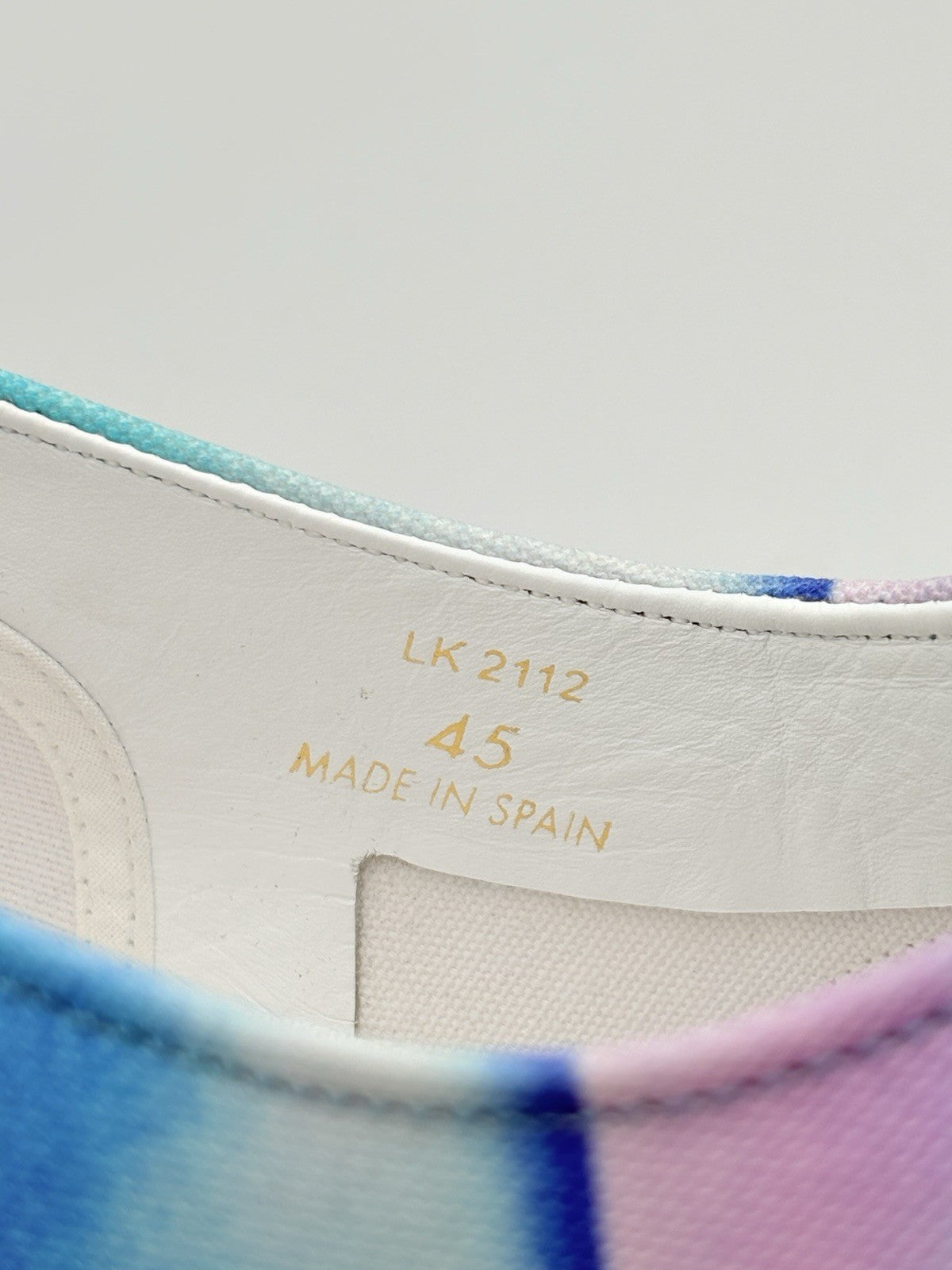Size 45 (12 US) - Celine Canvas Print Low Sneaker ' Tie Dye ' | NEW!
