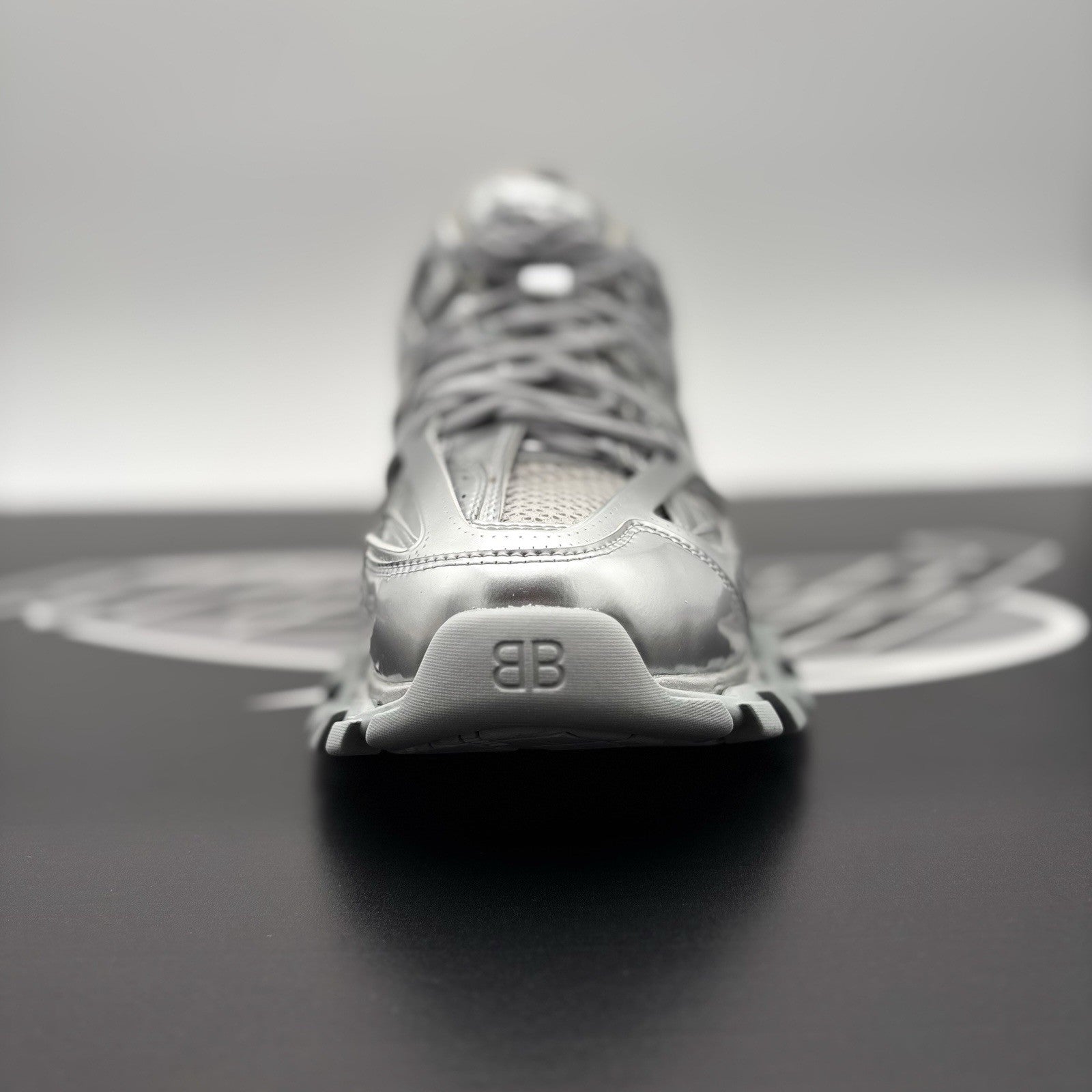 Size 45 EU (12 US) - Balenciaga Track ' Triple Silver ' | BRAND NEW!