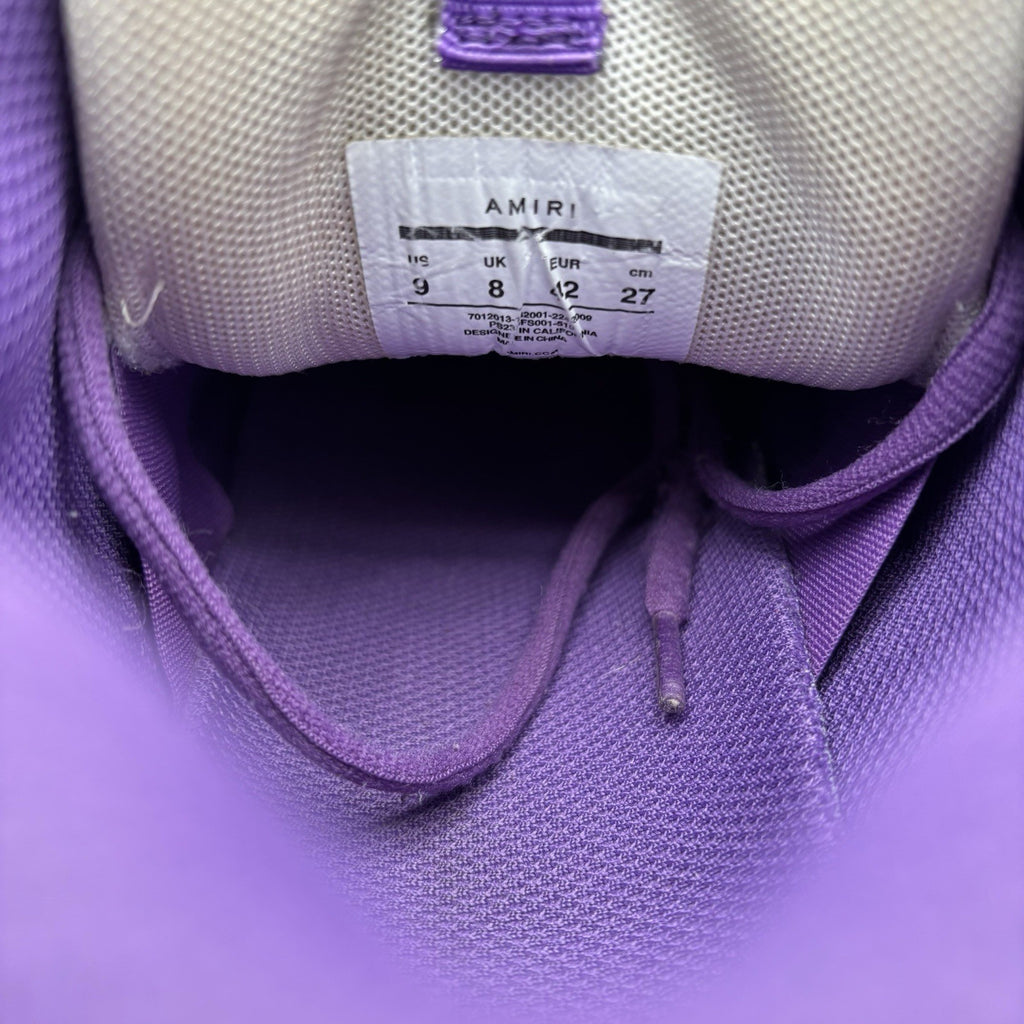 Size 42 (9 US) Amiri Bone Runner ' White, Beige, Purple '