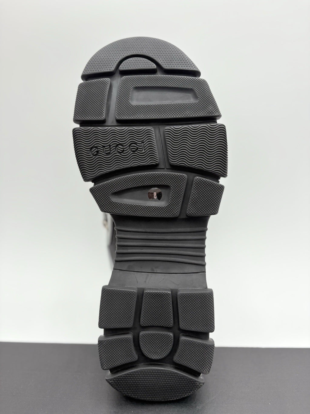 Size 8 G (8.5 US) - Gucci Flashtrek SEGA ' Reflective Grey ' | NEW!