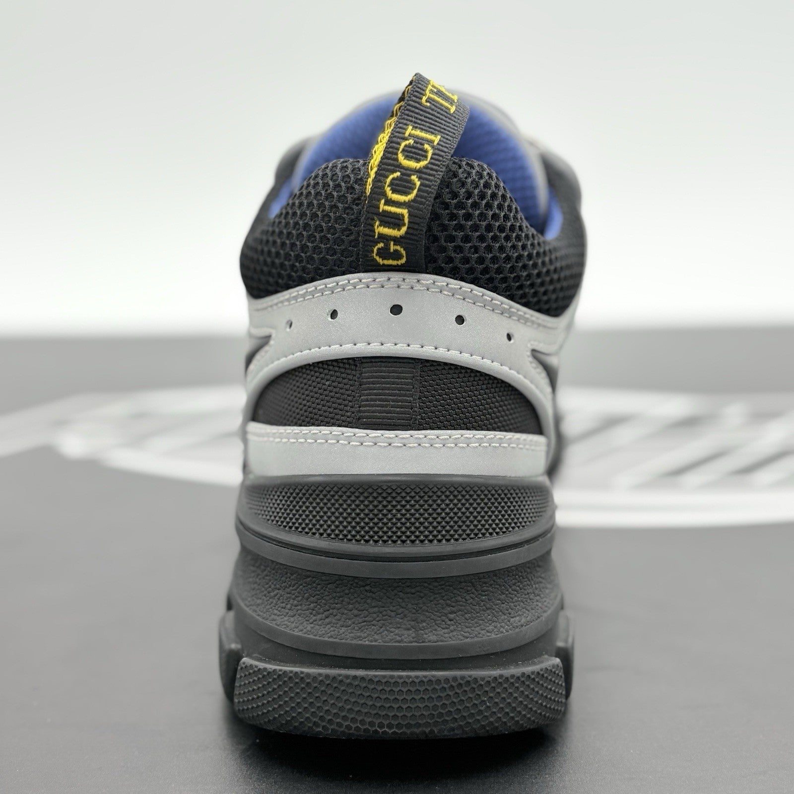 Size 8 G (8.5 US) - Gucci Flashtrek SEGA ' Reflective Grey ' | NEW!