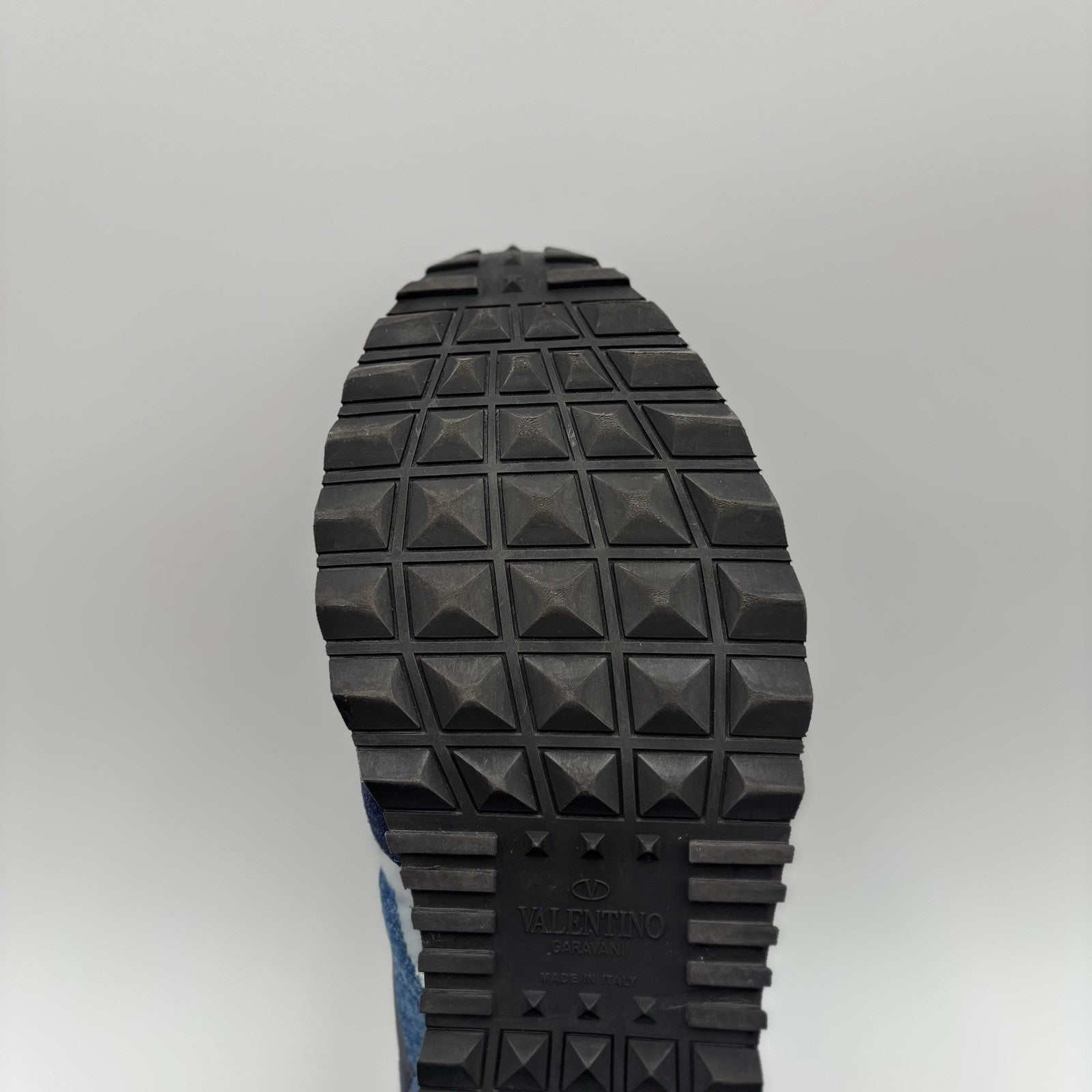 Size 41 EU (8 US) - Valentino Denim RockRunner Camo ‘ Blue, Red ‘ | GREAT COND!