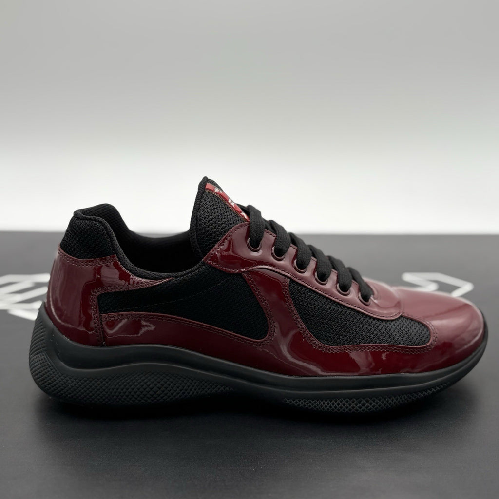 Size 7 UK (8 US) - Prada Americas Cup ' Maroon Black ' | SUPER CLEAN!