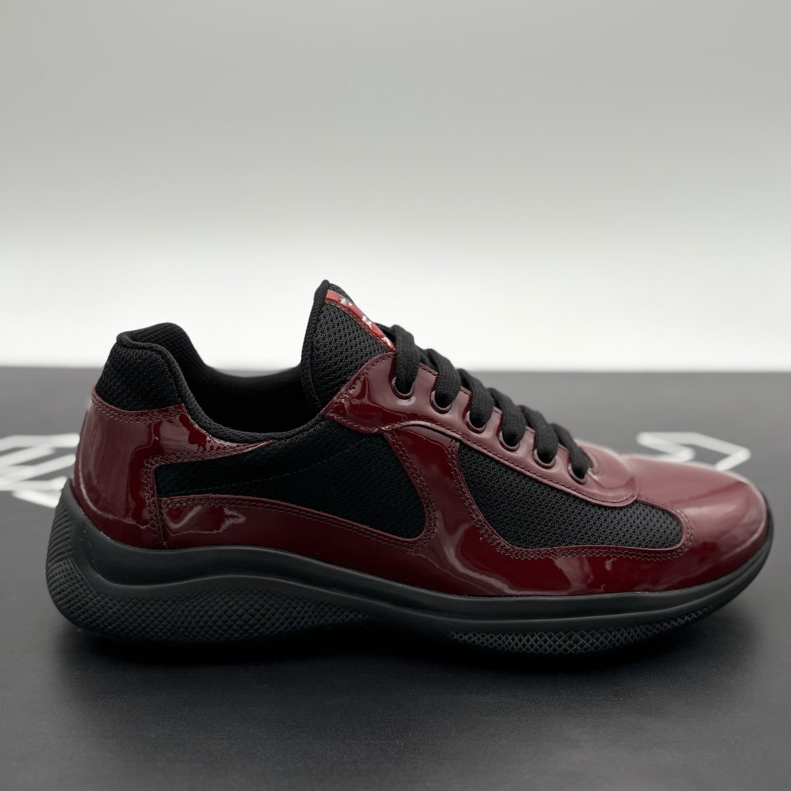 Size 7 UK (8 US) - Prada Americas Cup ' Maroon Black ' | SUPER CLEAN!