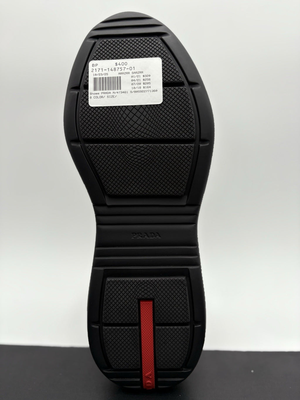 Size 10.5 UK (11.5 US) - Prada Cup High Top ' Black ' | BRAND NEW!