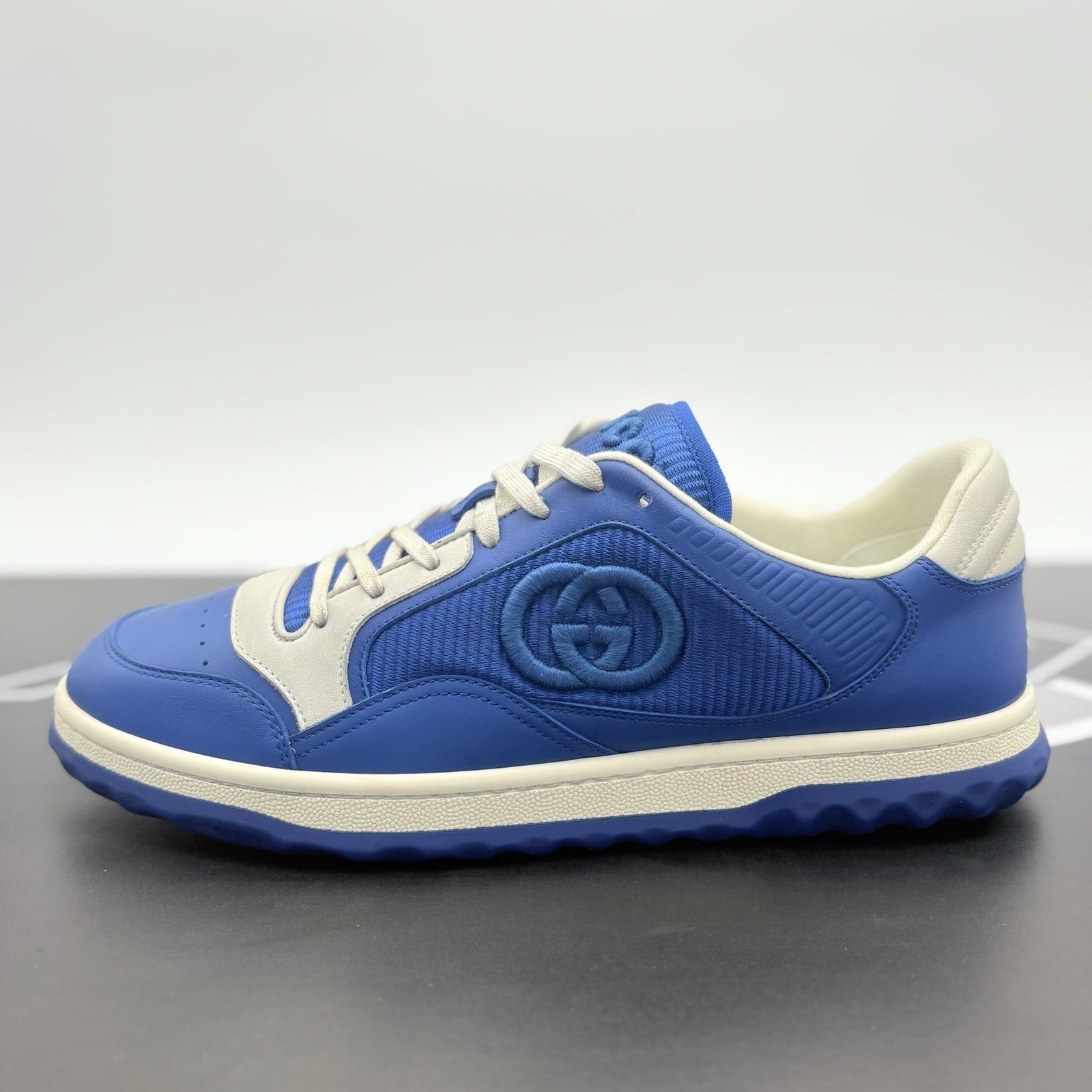 Size 9 G (9.5 US) Gucci MAC80 Sneaker  ' Blue White ' | EXCELLENT CONDITION!
