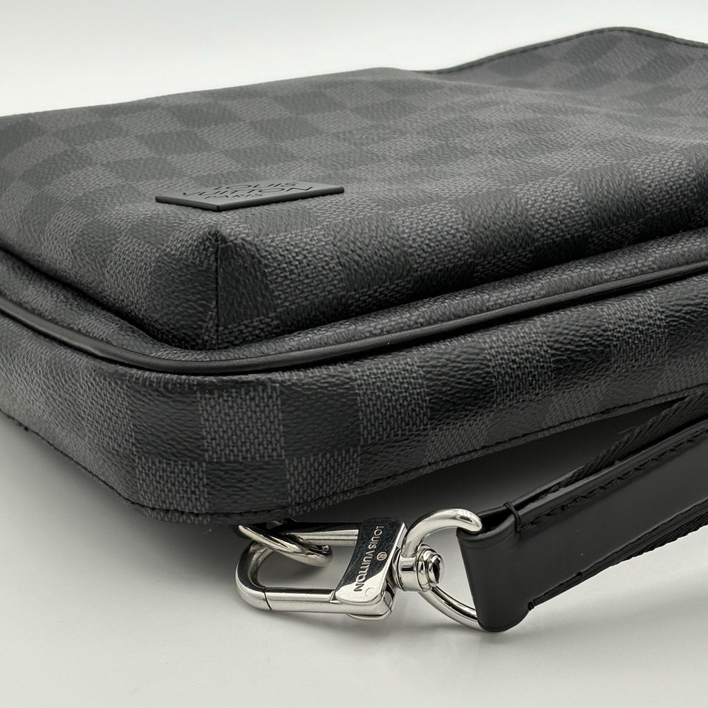 Louis Vuitton Sling Bag Damier Graphite Canvas ' Black ' | SUPER CLEAN!