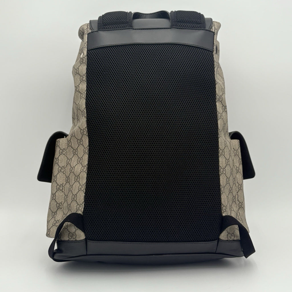 Gucci Soft Monogram GG Supreme Backpack ' Black Brown ' | GOOD CONDITION!