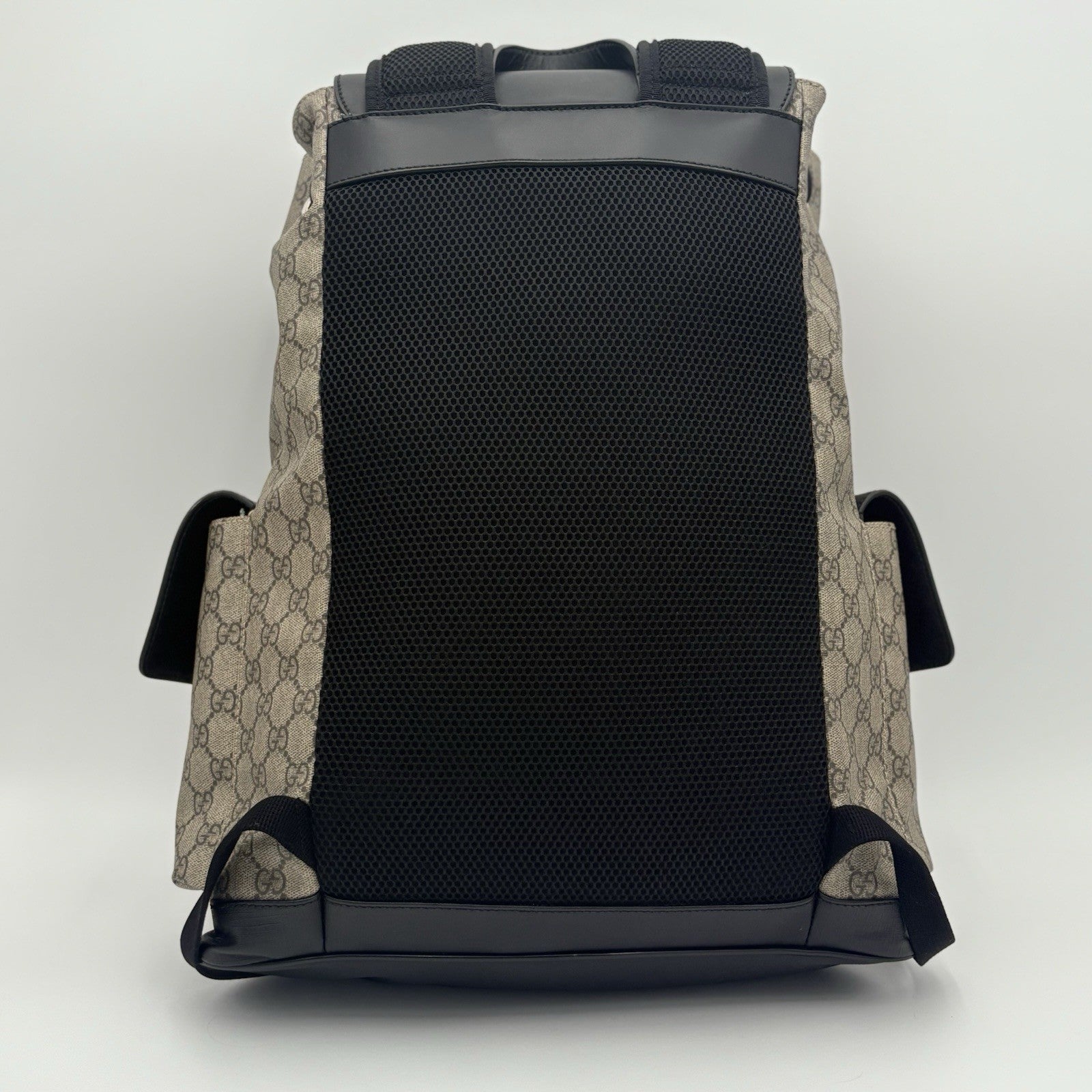 Gucci Soft Monogram GG Supreme Backpack ' Black Brown ' | GOOD CONDITION!