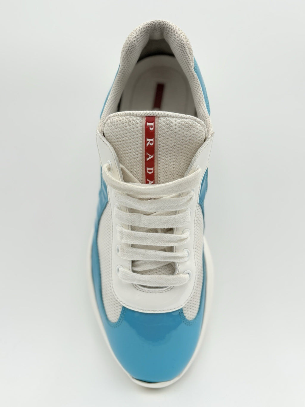 Size 8.5 UK (9.5 US) - Prada Americas Cup ' Light Blue White ' | GOOD COND!