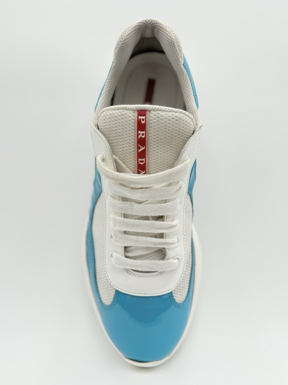 Size 8.5 UK (9.5 US) - Prada Americas Cup ' Light Blue White ' | GOOD COND!