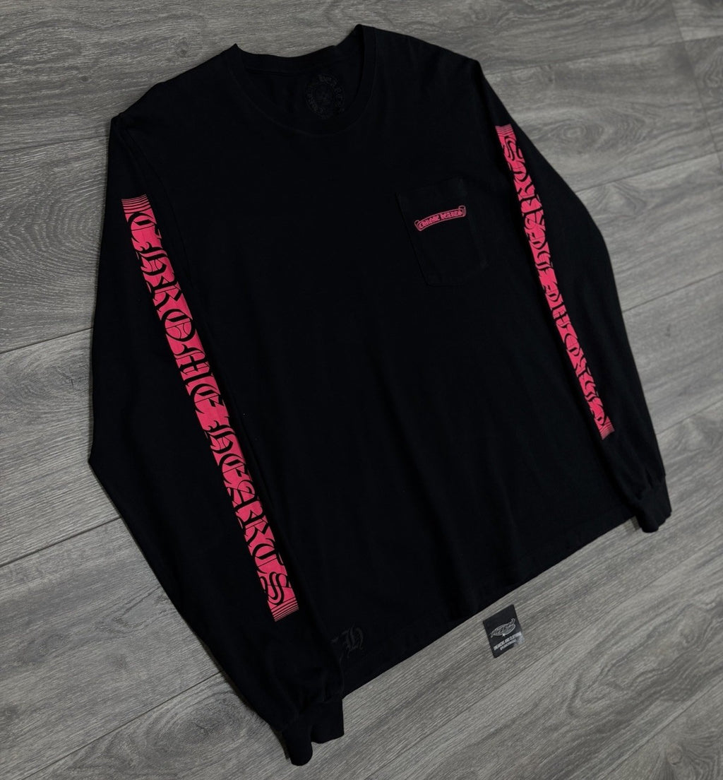 Size Large - Chrome Hearts Made In Hollywood Long Sleeve ' Black Pink ' | CLEAN!