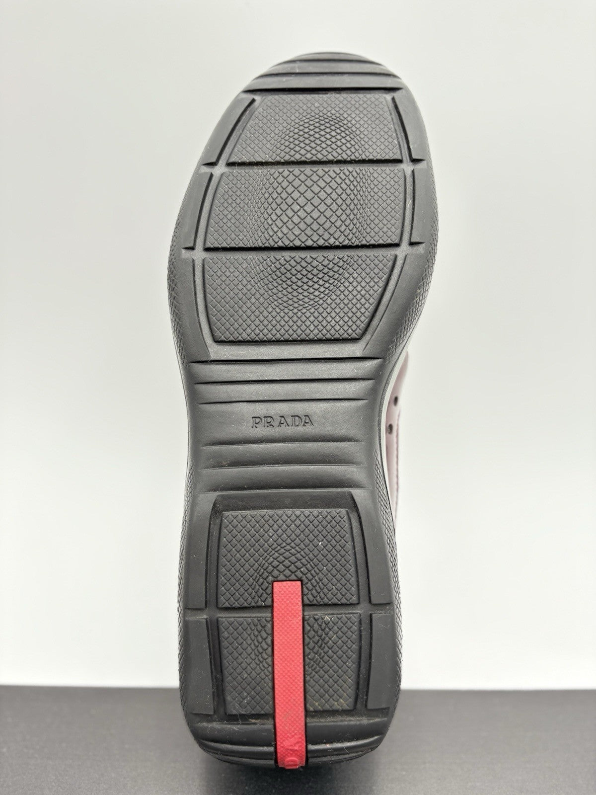 Size 8 UK (9 US) - Prada Americas Cup ' Burgundy Grey ' | SUPER CLEAN!