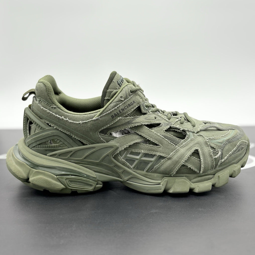 Size 45 (12 US) - Balenciaga Track.2 Sneakers ' Khaki Green ' | GREAT CONDITION!