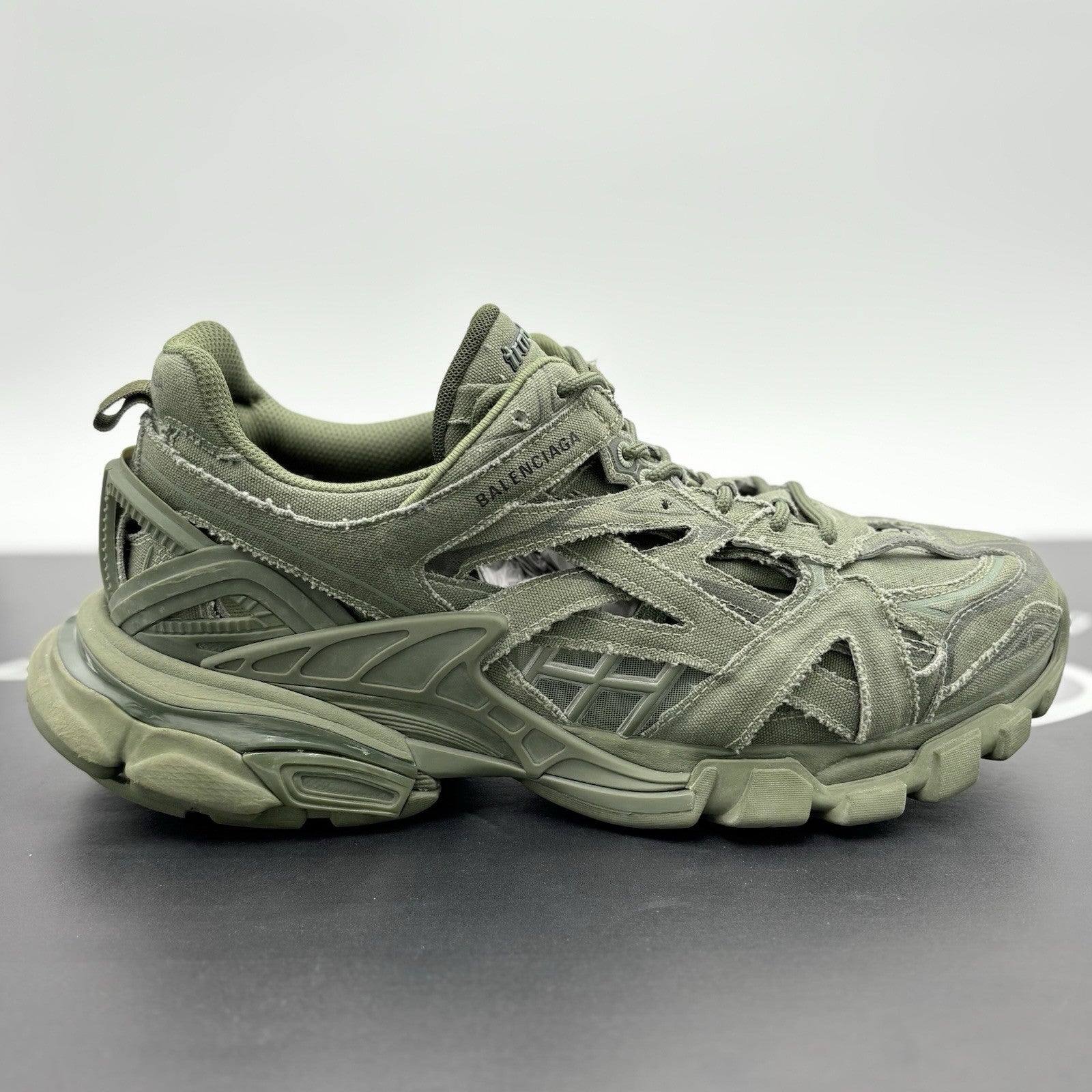 Size 45 (12 US) - Balenciaga Track.2 Sneakers ' Khaki Green ' | GREAT CONDITION!
