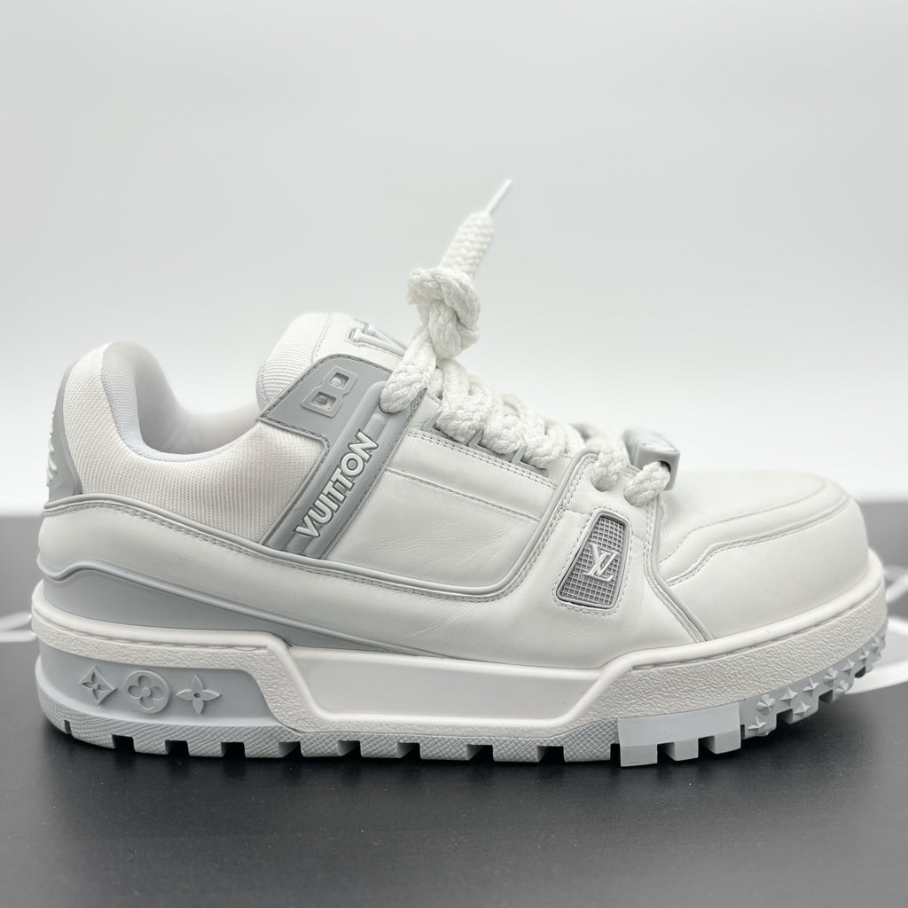 Size 10 LV (11-11.5 US) - Louis Vuitton Maxi ' White Grey ' | SUPER CLEAN!