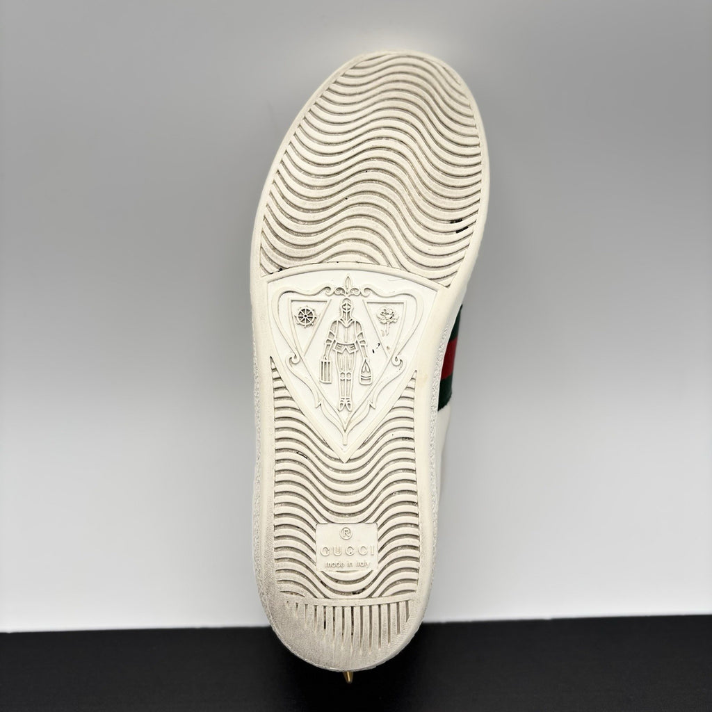 Size 36.5 - Gucci Ace Studded ' White, Pearls ' | GREAT CONDITION!