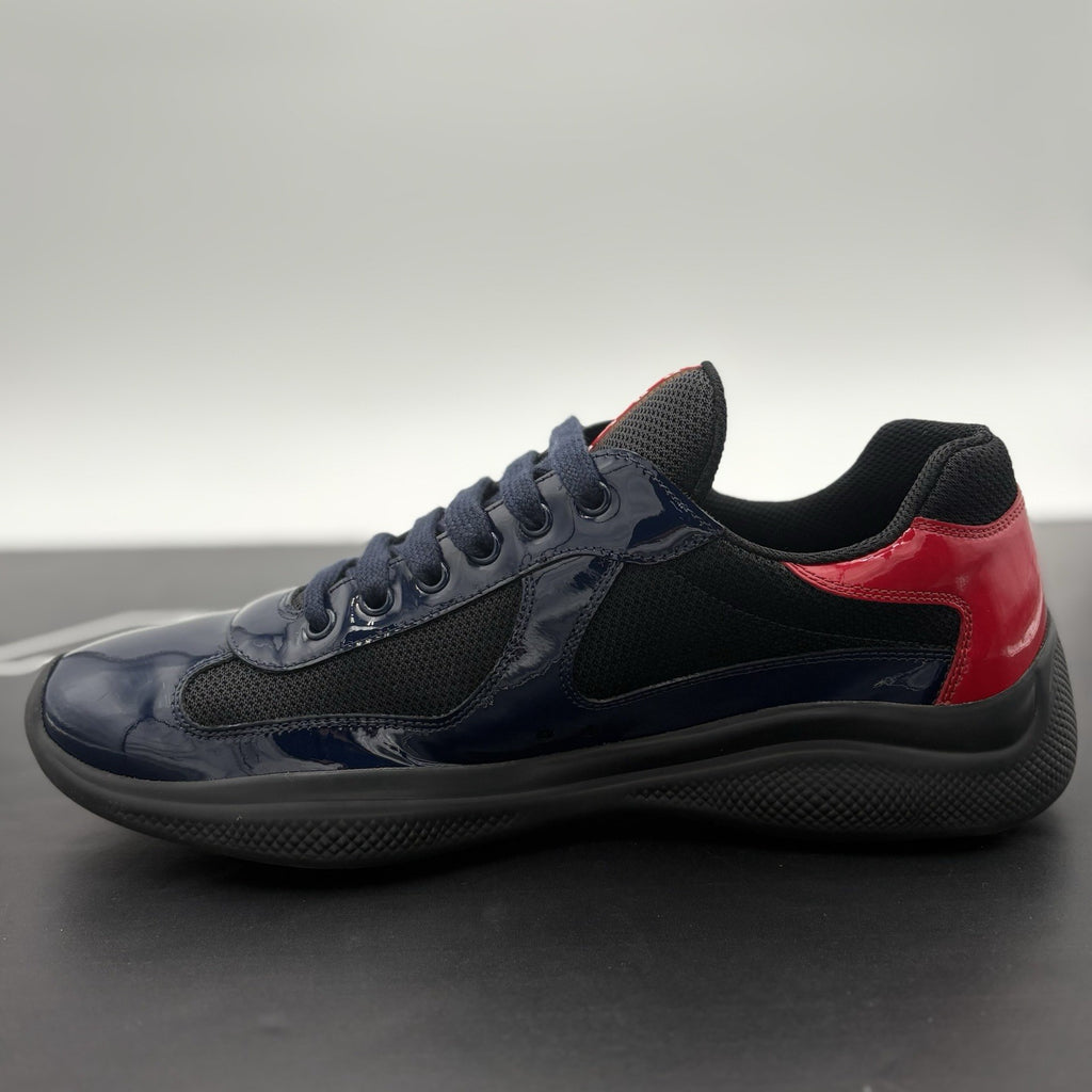 Size 9.5 UK (10.5 US) Prada Americas Cup ' Navy Red ' | EXCELLENT!
