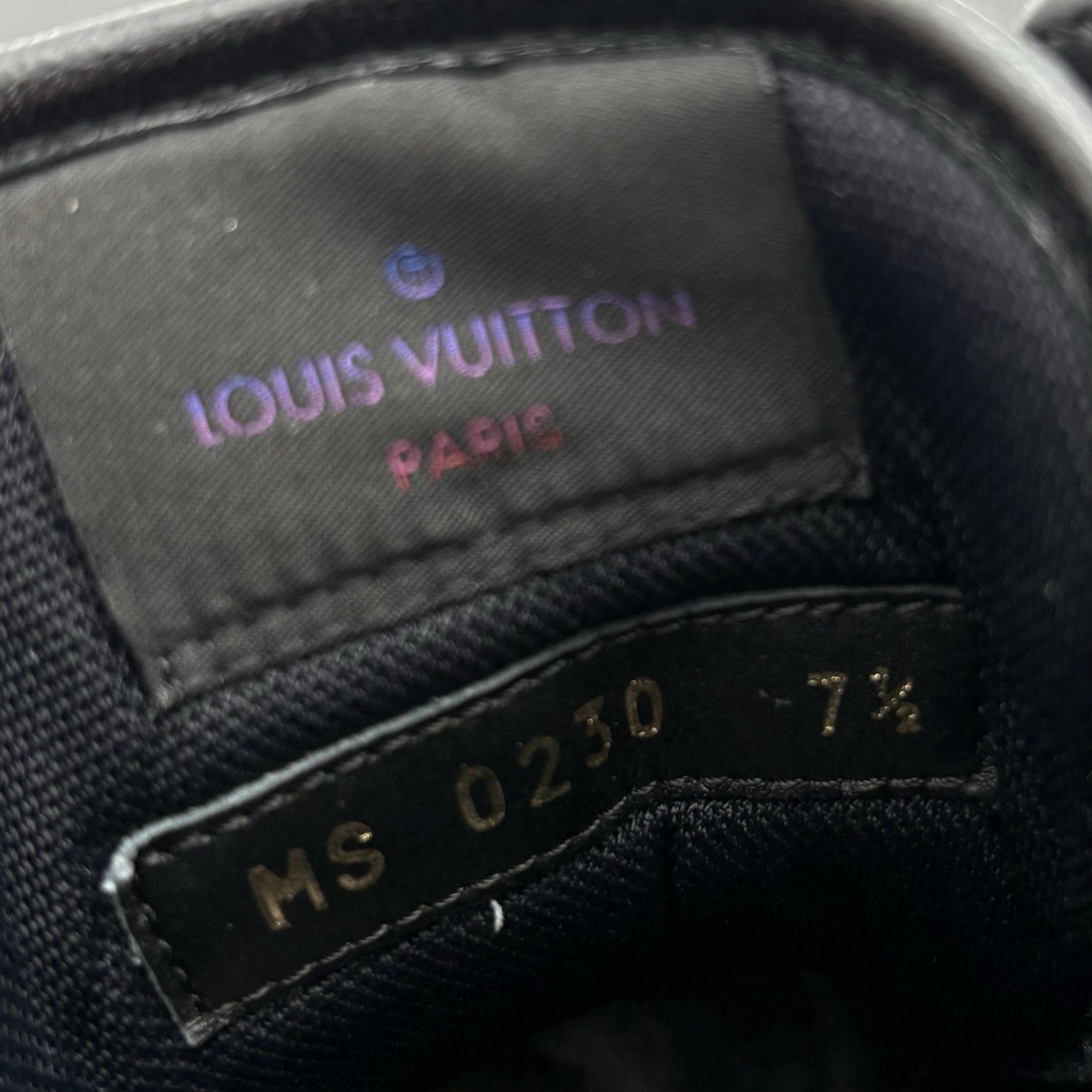Size 7.5 LV (8.5-9 US) - Louis Vuitton Rivoli High Top ' Black ' | SUPER CLEAN!