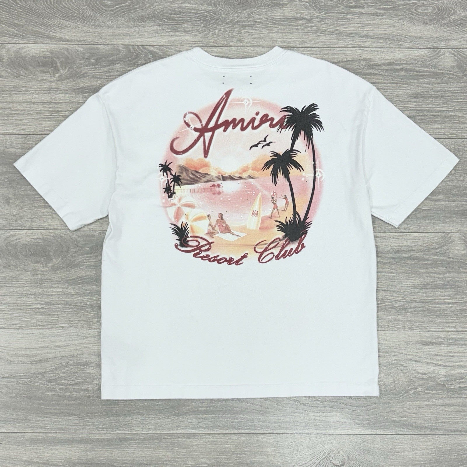 Size M - Amiri Airbrush Cotton T-Shirt ' White ' | GREAT CONDITION!