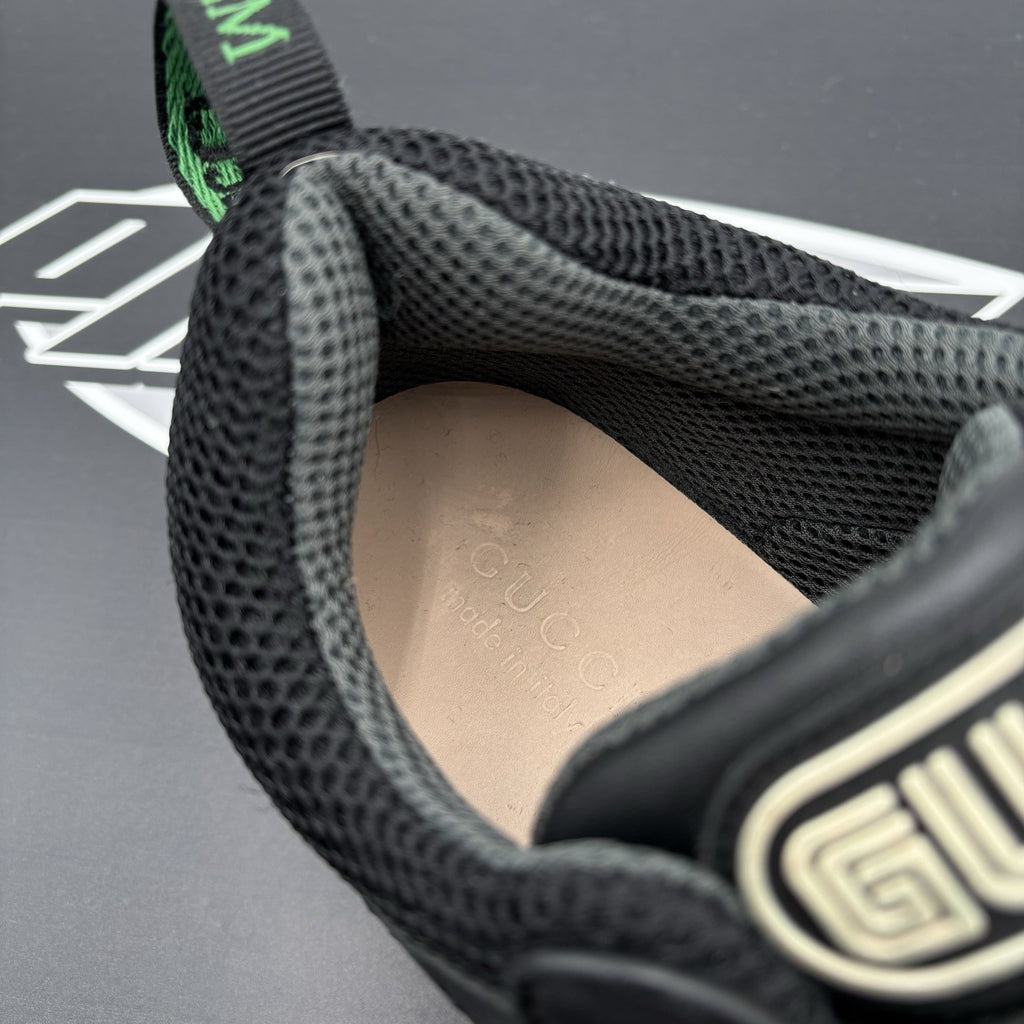 Size 8 G (8.5 US) - Gucci Flashtrek ' SEGA Black Leather ' | GOOD CONDITION!
